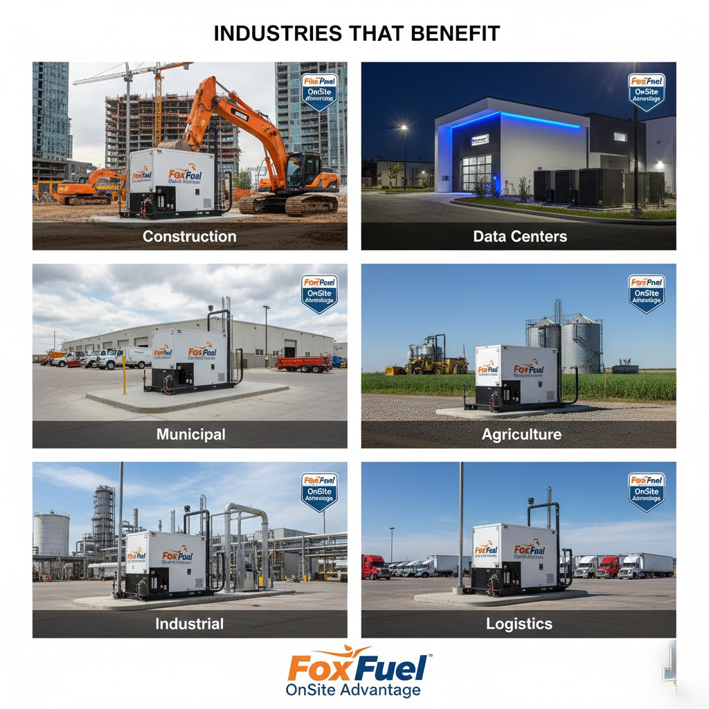 On-site tank installation and managed fuel replenishment