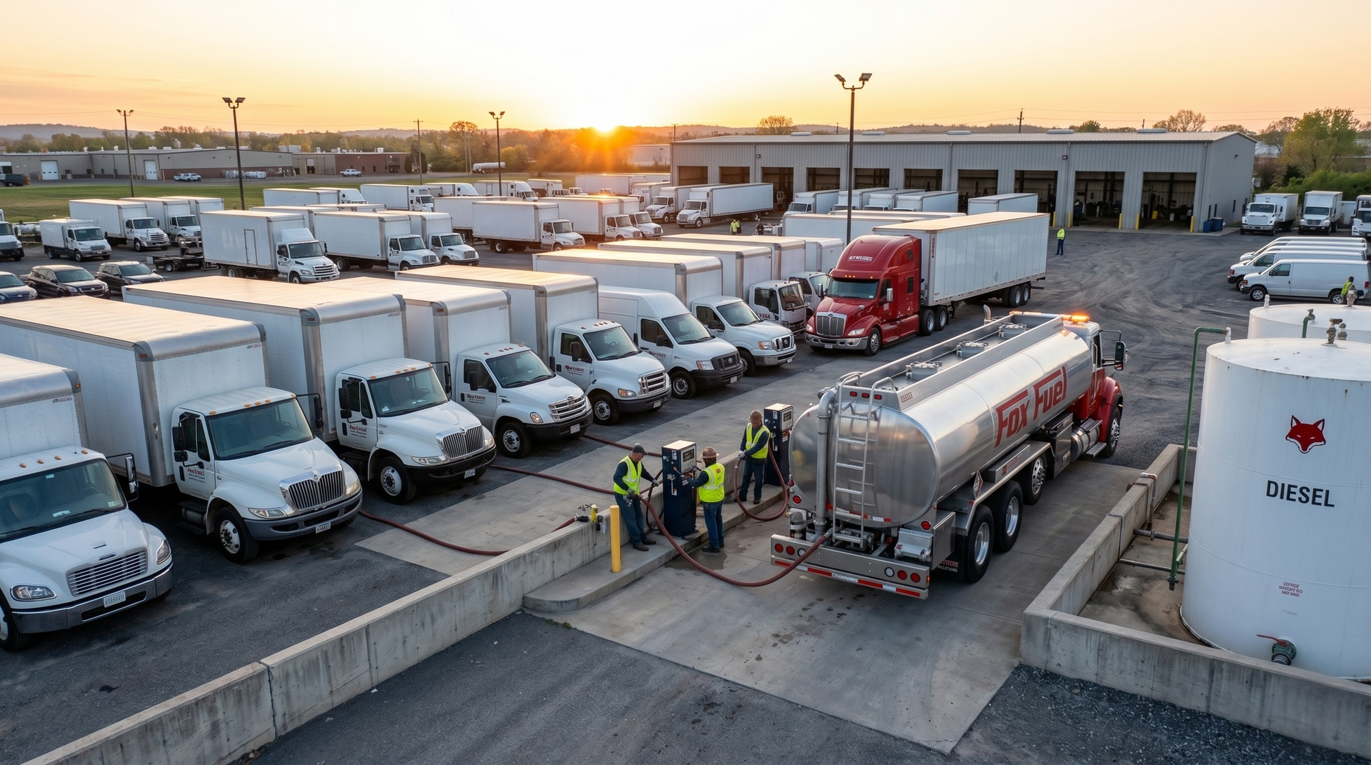 On-site tank installation and managed fuel replenishment