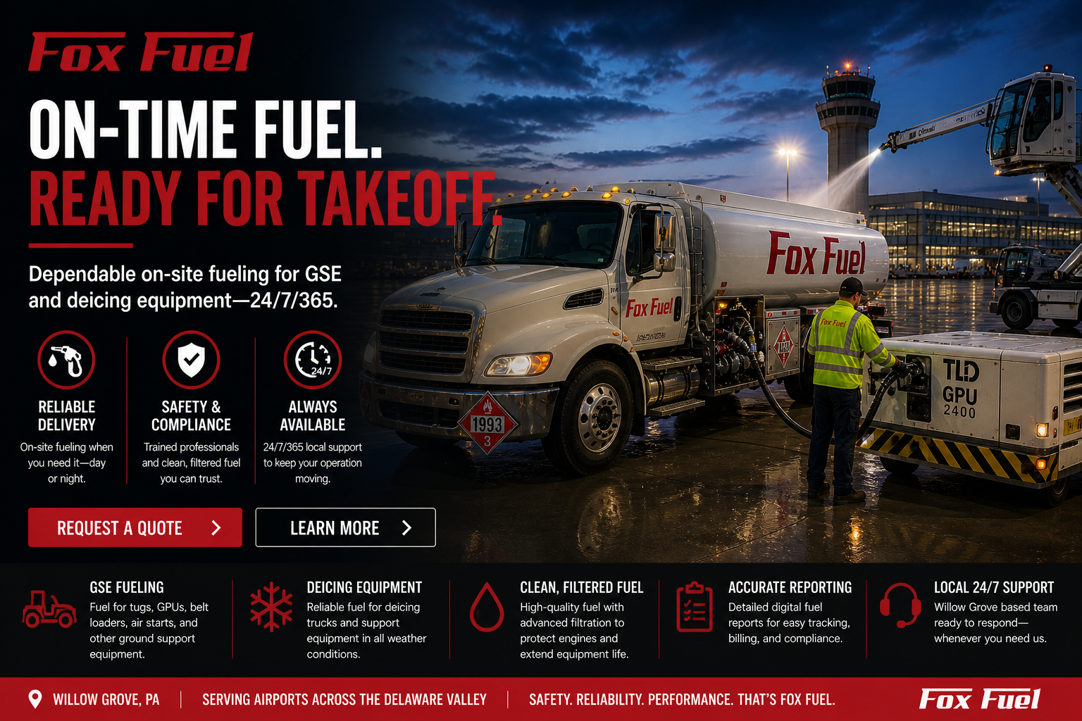 FBO and aviation ground fuel delivery PA